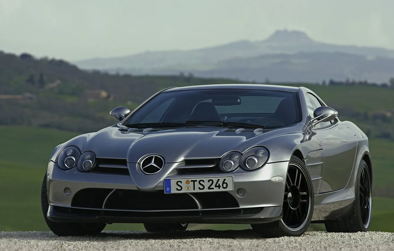 Photo wallpaper machine, stones, cars, Mercedes, Mercedes, gelding, car Wallpaper, Mclaren SLR 722