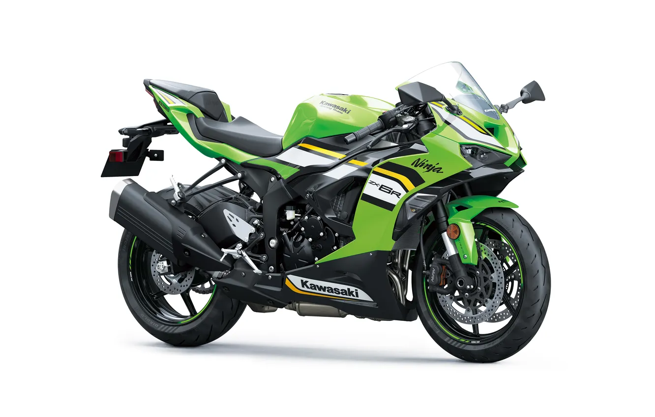 Photo wallpaper Bikes, ZX-6R, Kawasaki Ninja, 2025, Superbikes