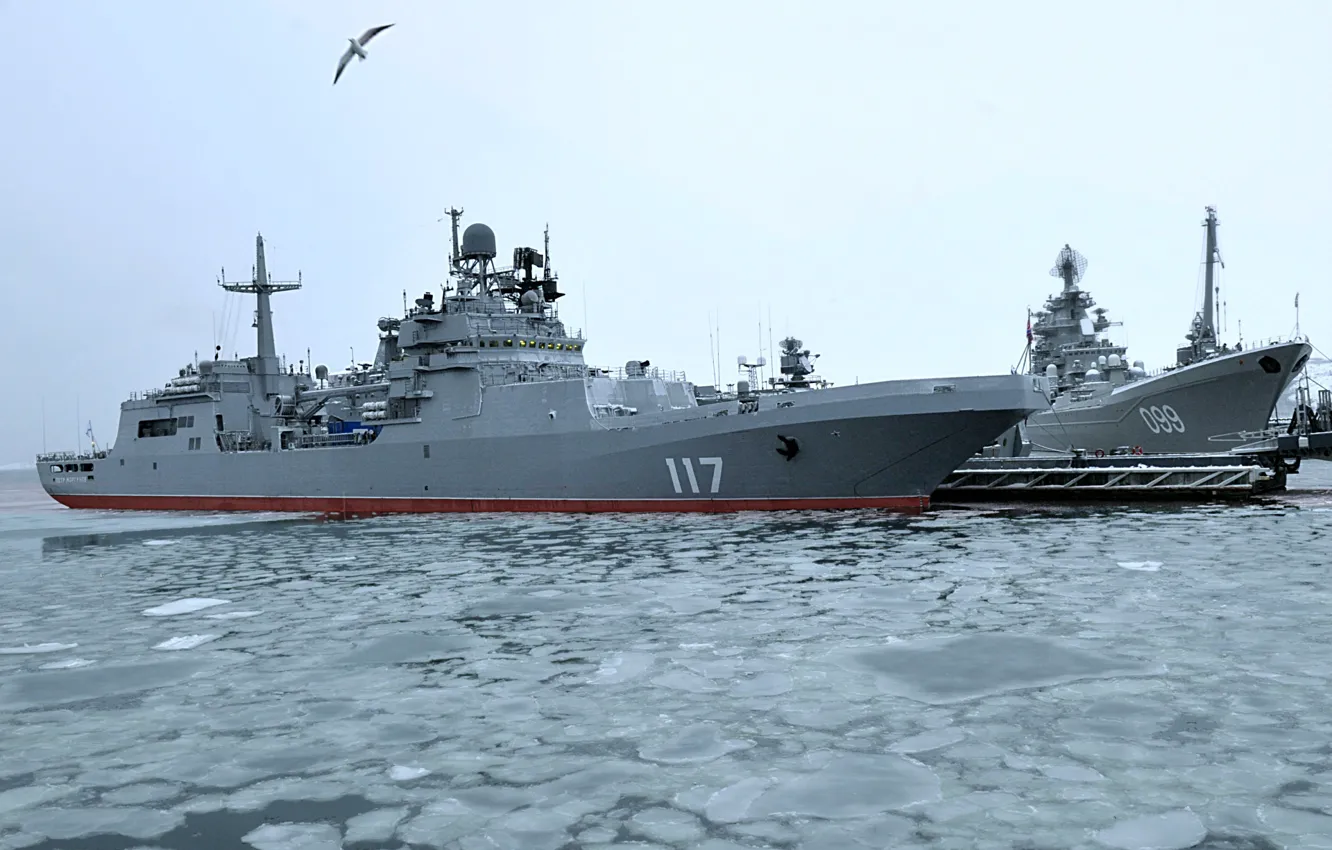 Photo wallpaper ship, large, landing, Peter Morgunov