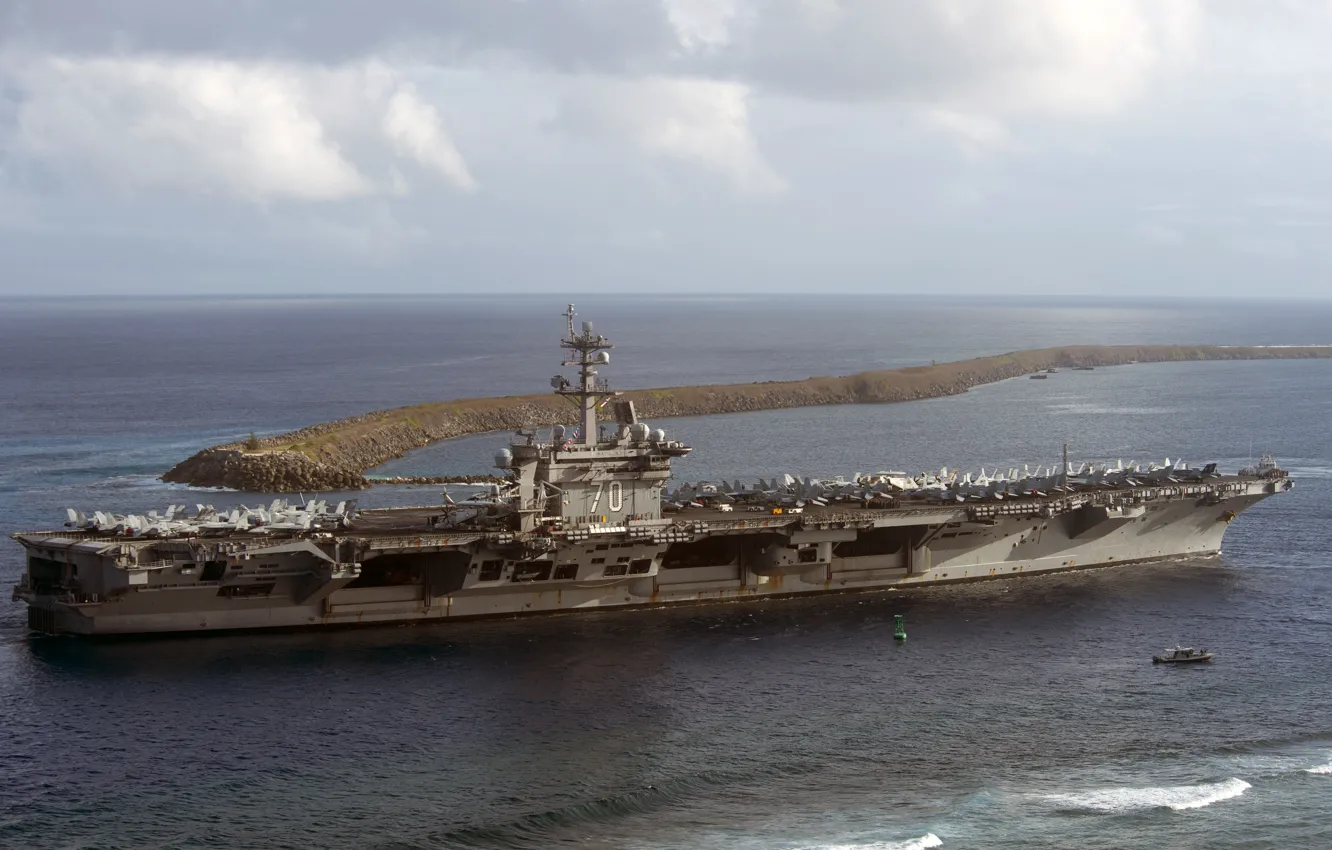 Photo wallpaper sea, the carrier, USS, Carl Vinson, (CVN 70)
