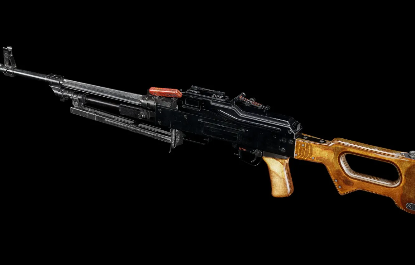 Photo wallpaper USSR, PKM, A single machine gun, M.T. Kalashnikov