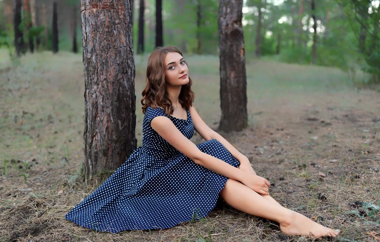 Photo wallpaper look, girl, Anastasiya