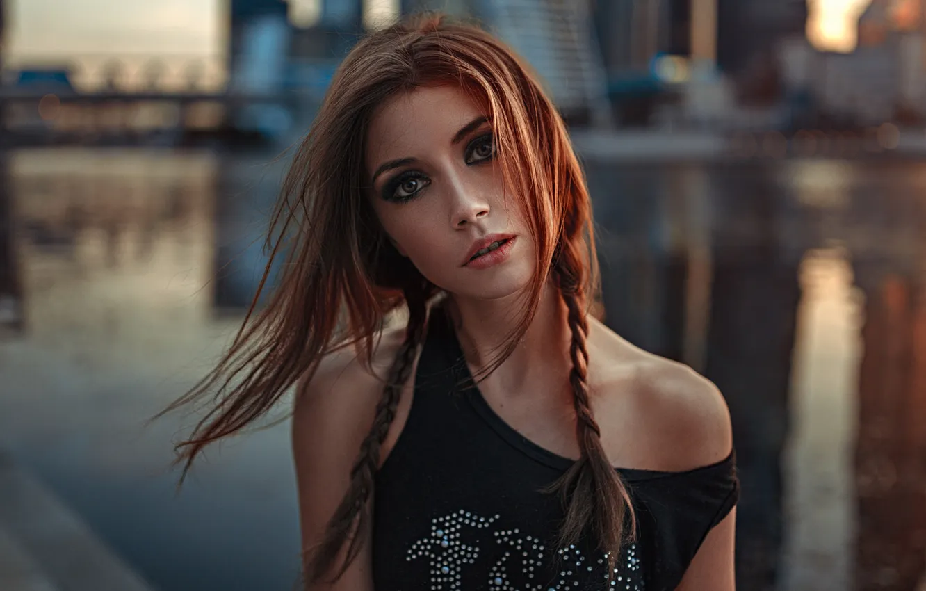 Photo wallpaper summer, look, girl, model, Moscow, beautiful, promenade, Kseniya Kokoreva