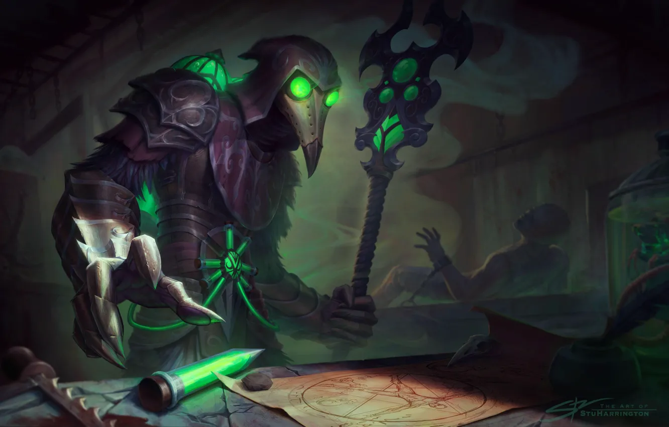 Photo wallpaper table, being, claws, Smite