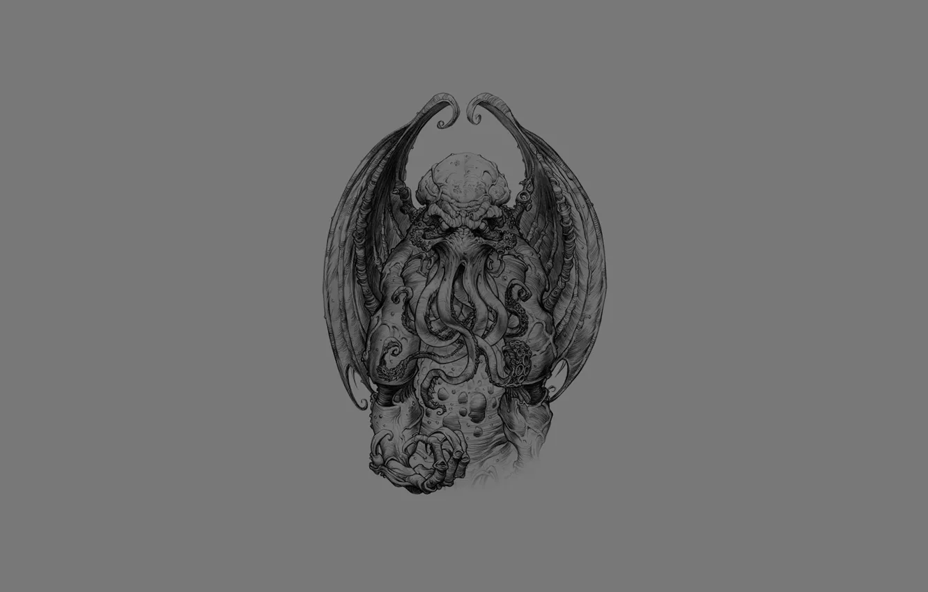 Photo wallpaper horror, Cthulhu, monster