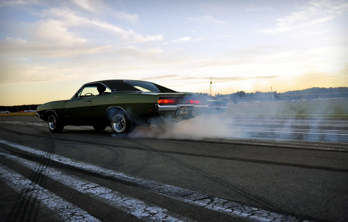 Photo wallpaper dodge, muscle car, charger