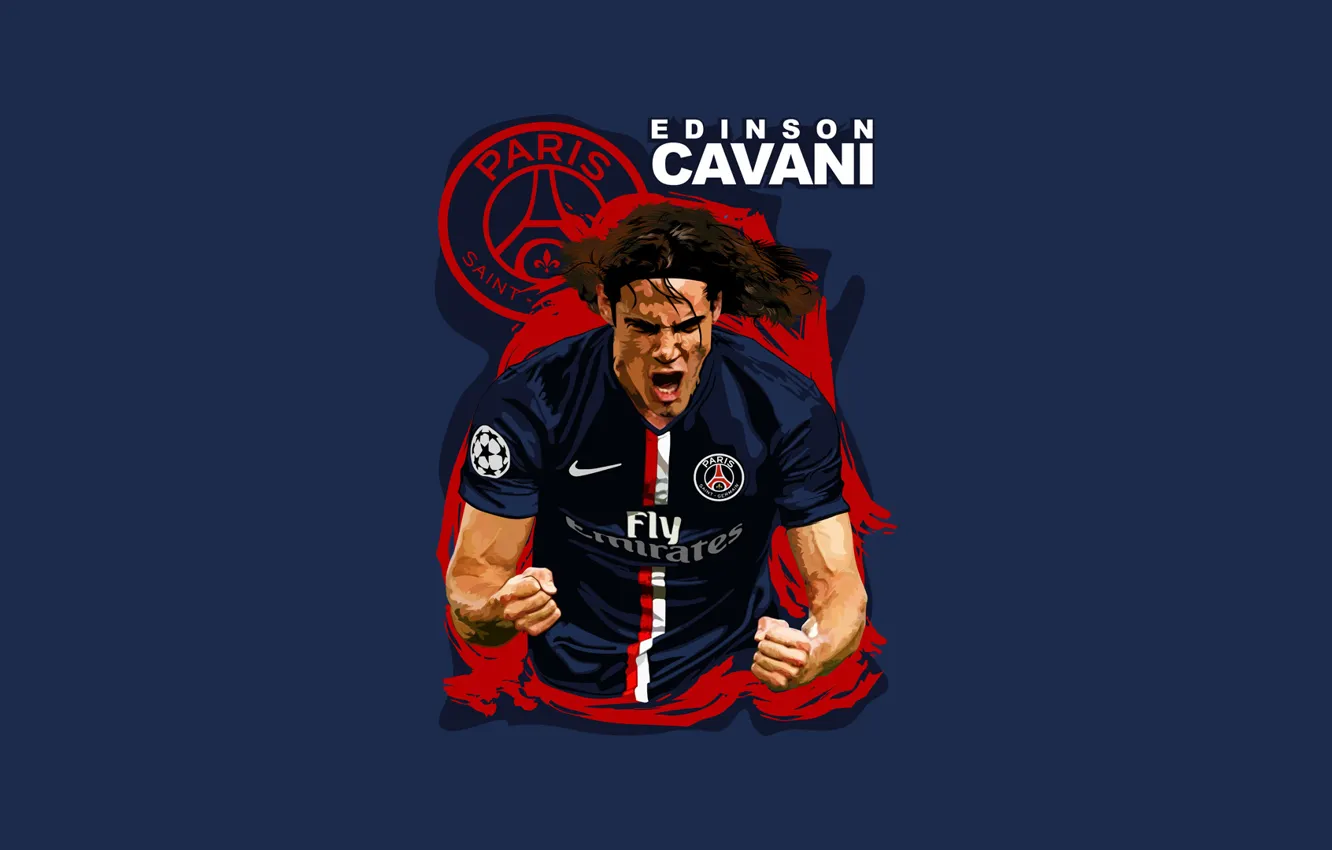 Photo wallpaper Soccer, PSG, Edinson Cavani, Paris Saint-Germain