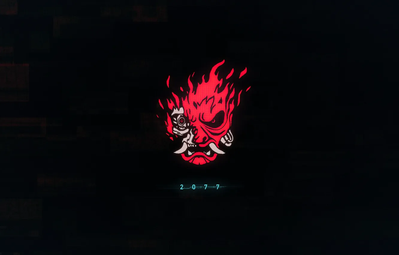 Photo wallpaper face, the game, neon, fangs, cyberpunk, CD Projekt RED, Cyberpunk 2077, Cyberpunk