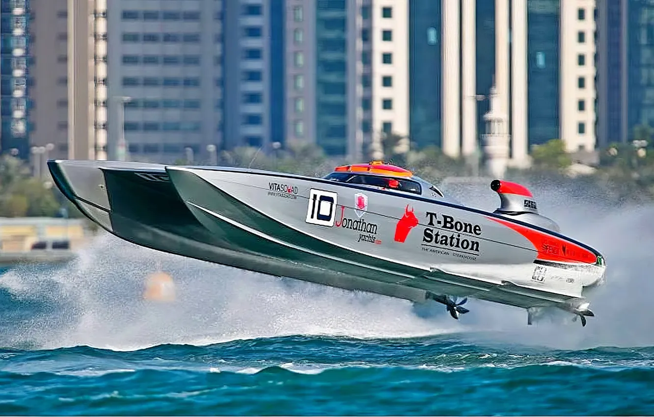 Photo wallpaper race, boat, speed