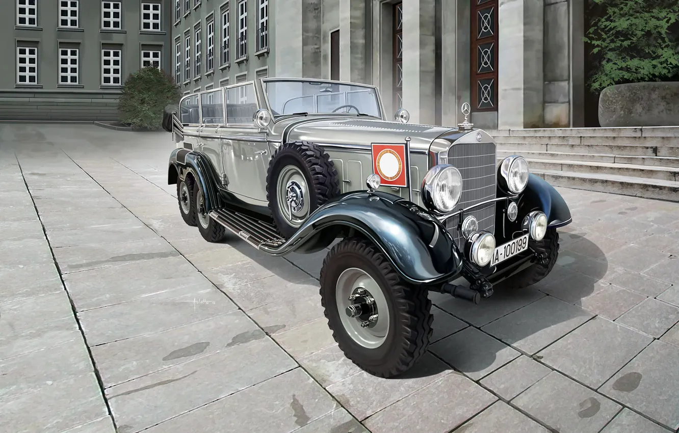 Photo wallpaper Germany, SUV, car, The third Reich, Mercedes - Benz, W31, the German government, for higher