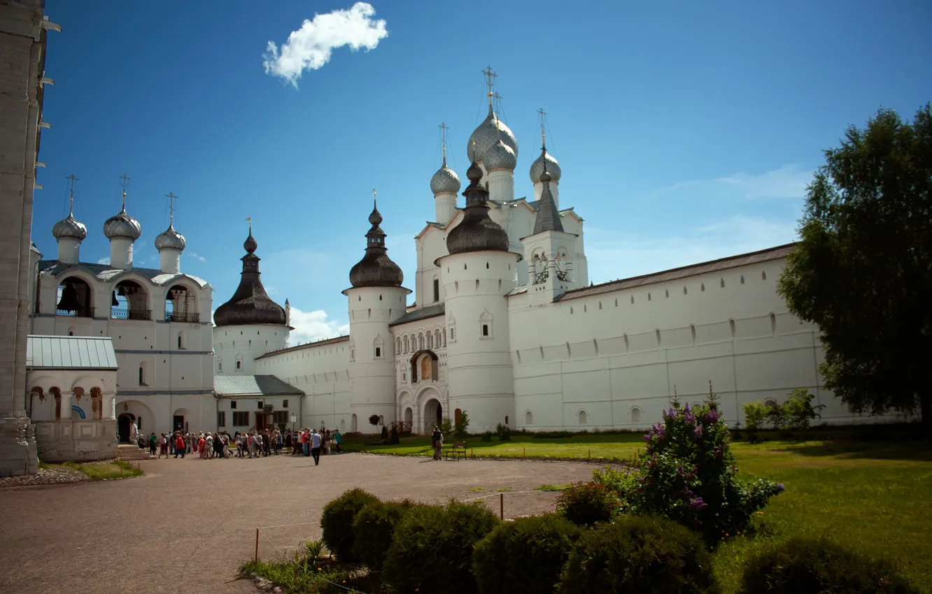 Photo wallpaper Church, temple, dome, Andrey Plotnikov, Rostov Kremlin