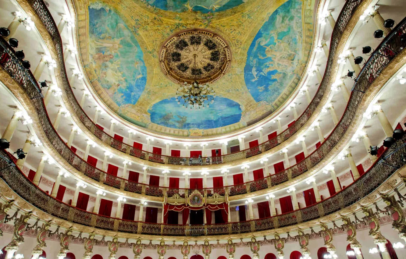 Photo wallpaper theatre, hall, Brazil, the state of Amazonas, Manaus