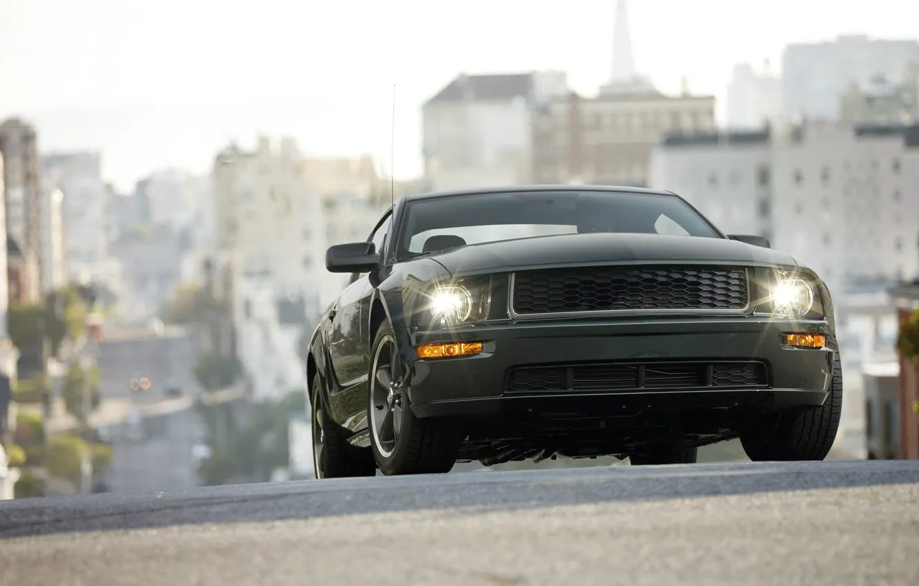Photo wallpaper machine, cars, road, car walls, auto pictures, ford mustang bullitt, Ford Mustang