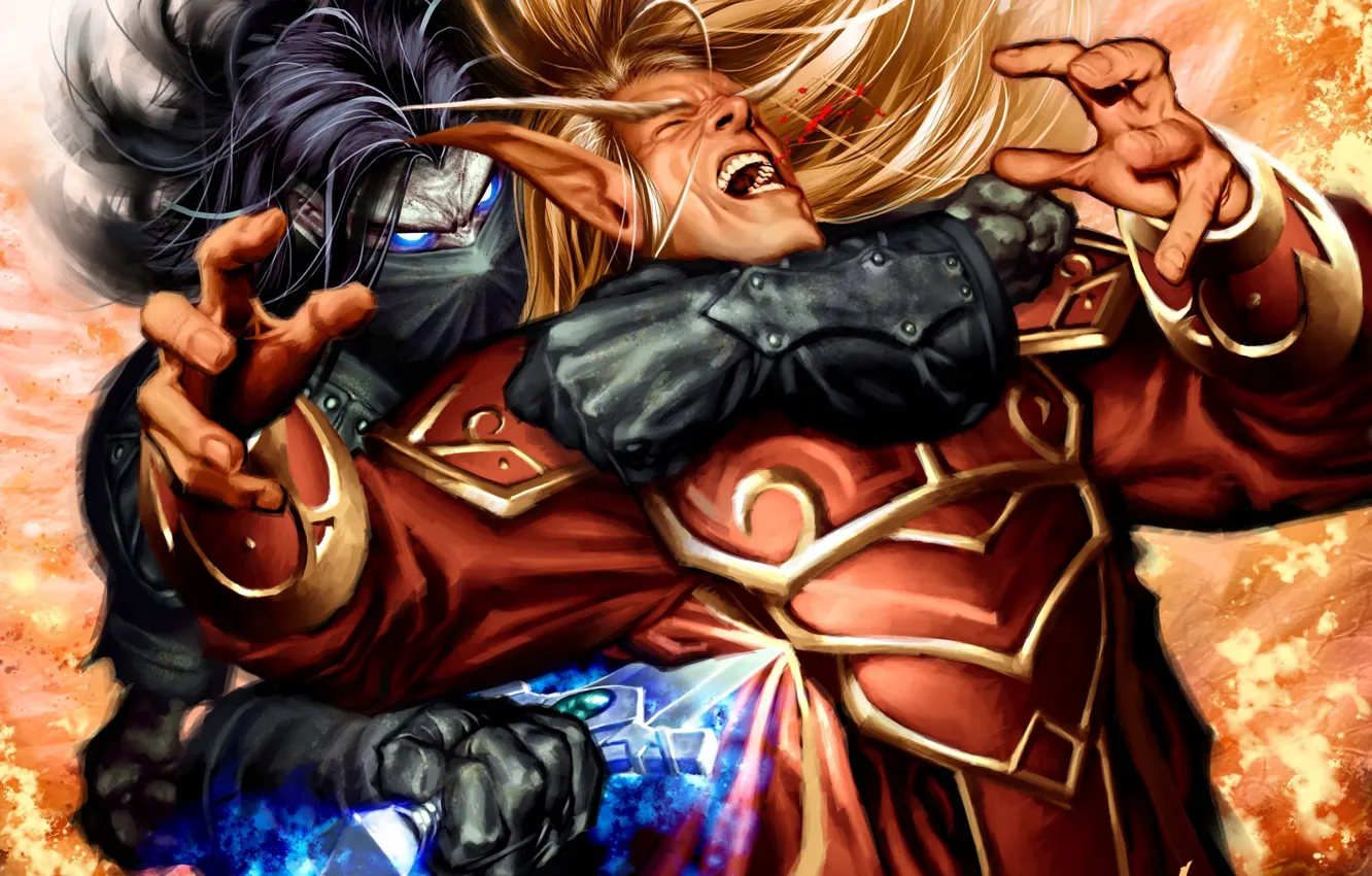 Photo wallpaper map, dagger, the robber, Hearthstone, shiv, Shiv, Alex Garner, night elf