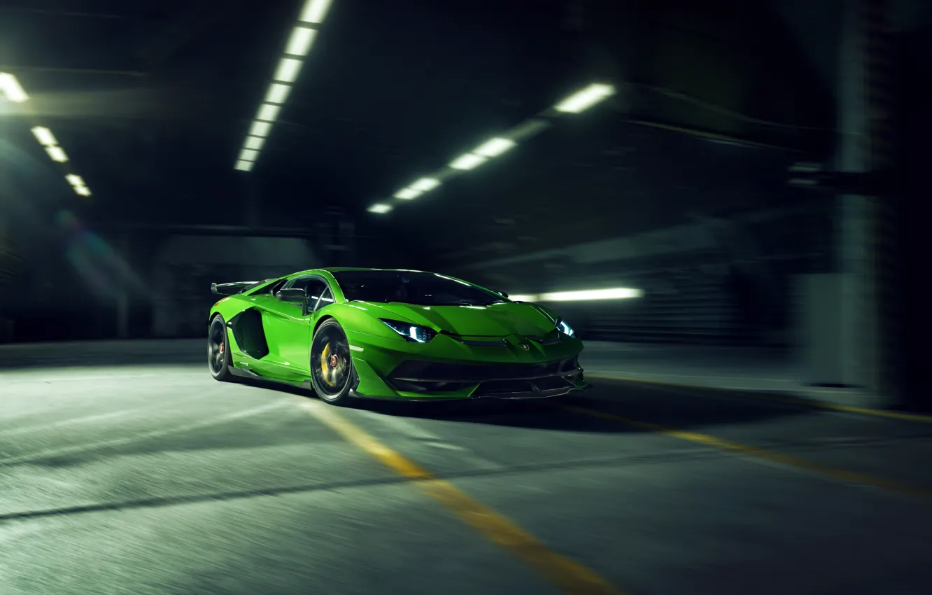 Photo wallpaper speed, Lamborghini, supercar, Aventador, Novitec, SVJ, 2019, Aventador SVJ