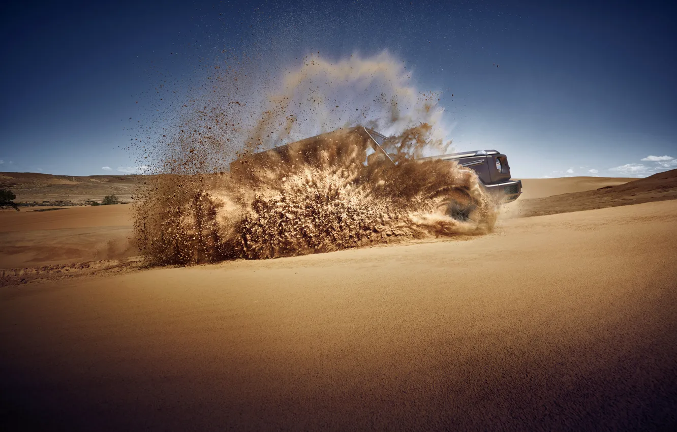 Photo wallpaper sand, Mercedes-Benz, SUV, 2018, G-Class