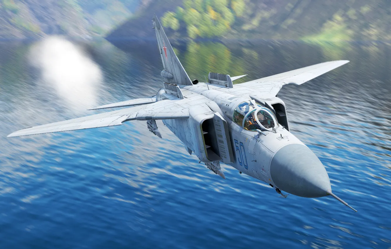 Photo wallpaper USSR, multi-role fighter, OKB MiG, The MiG-23ML