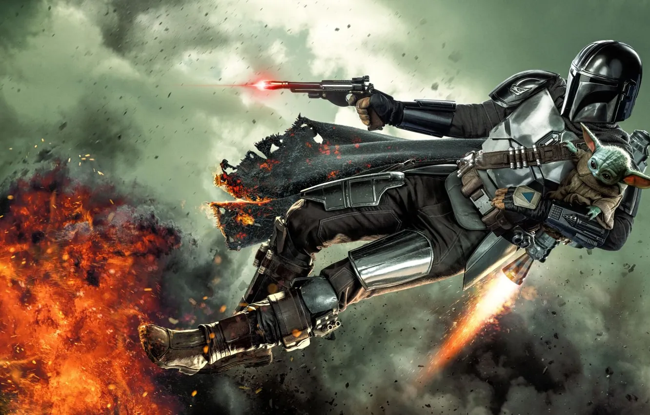 Photo wallpaper characters, movies, TV series, The Mandalorian