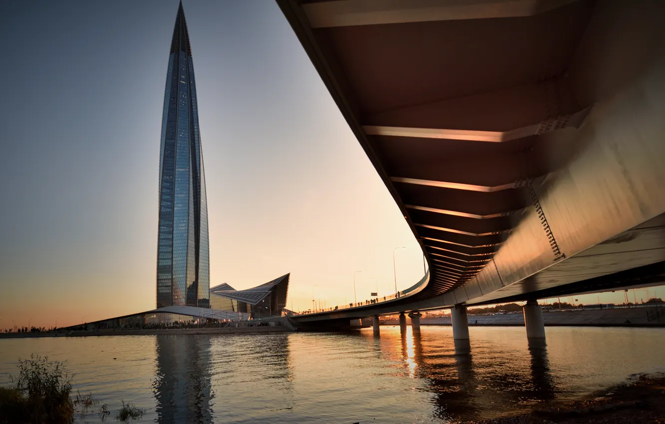 Photo wallpaper Saint Petersburg, Alexander Baidukov, Lakhta Center