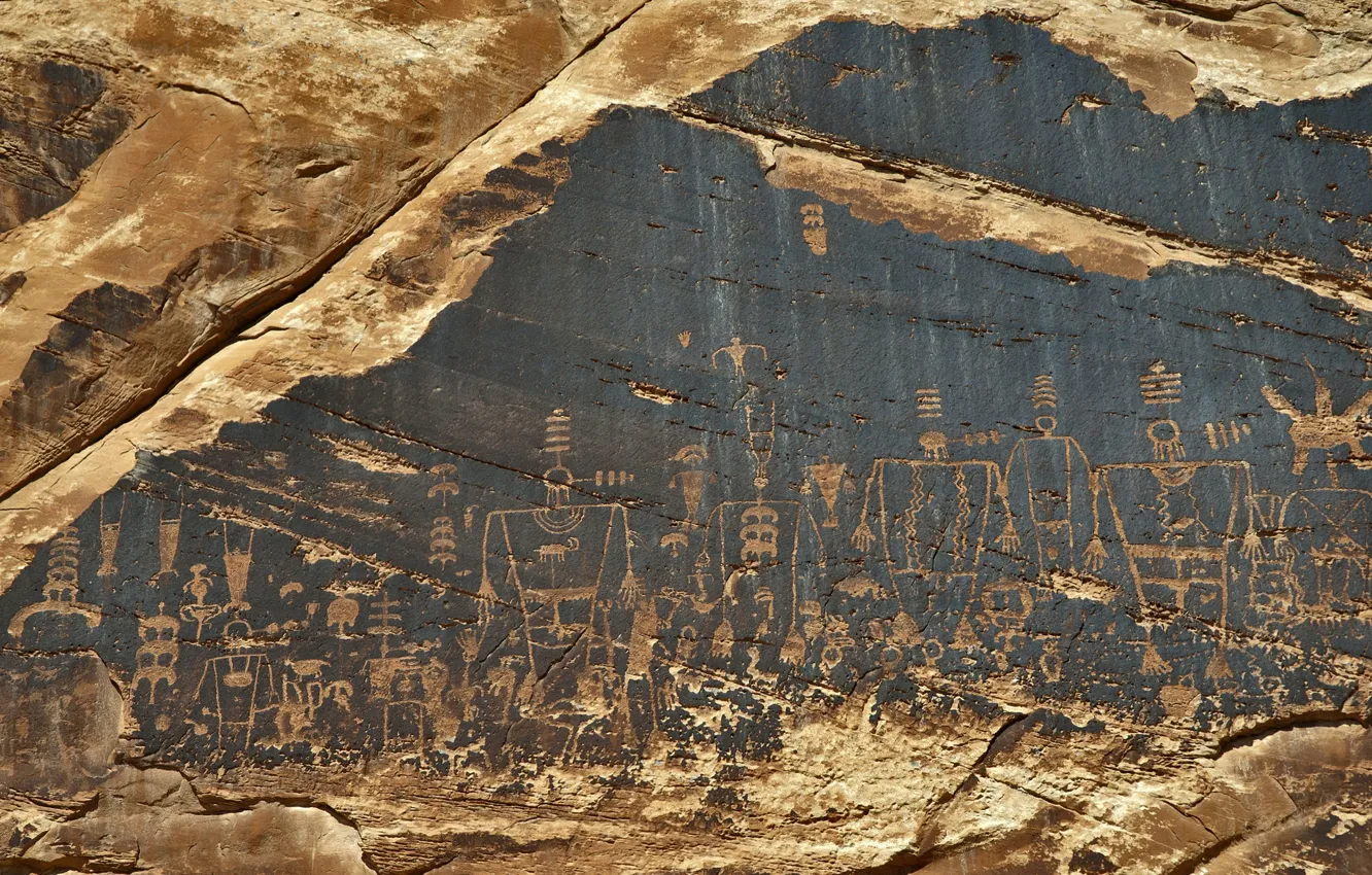 Photo wallpaper style, antiquity, Characters, Utah, Anasazi