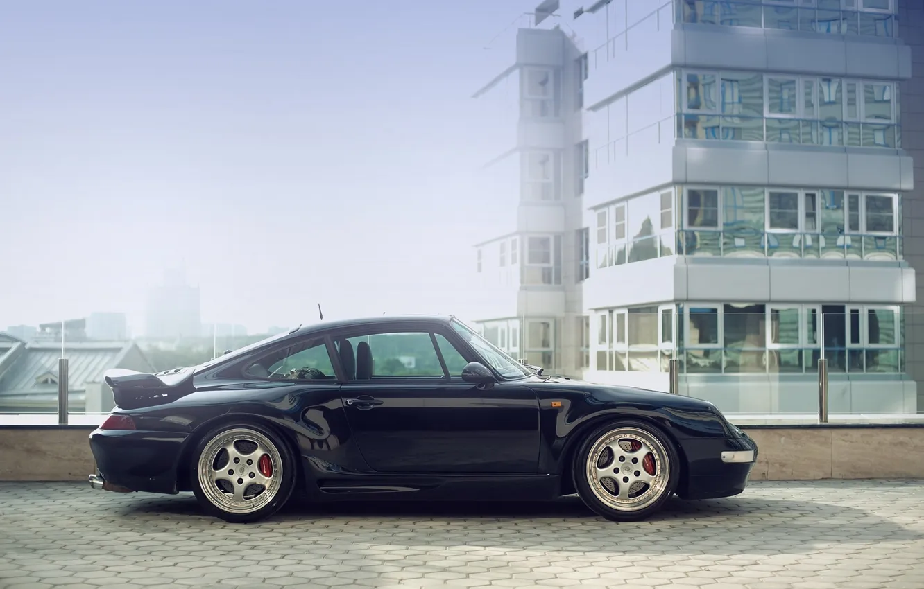 Photo wallpaper 911, Porsche, 993, Porsche 911, blue supercar
