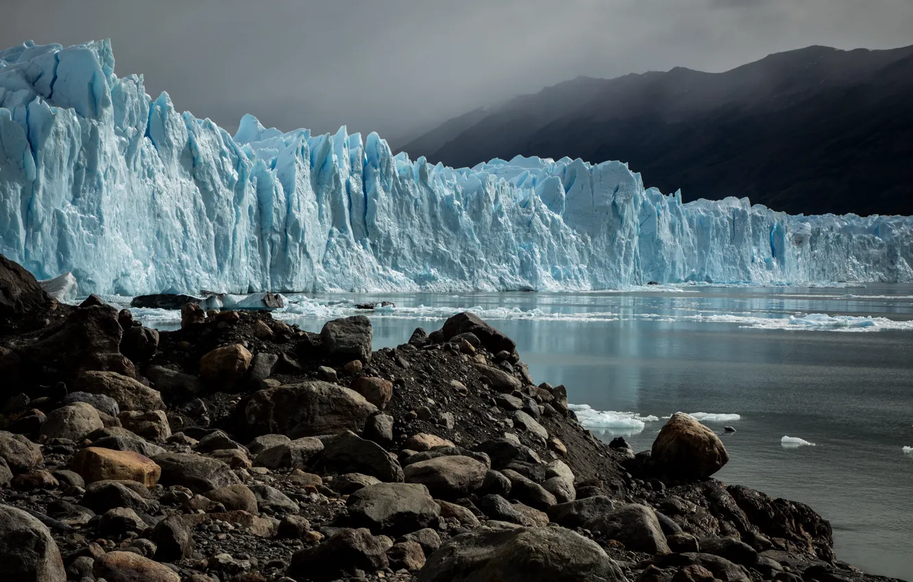 Photo wallpaper Argentina, Santa Cruz Province, Lago Argentino, Perito Moreno Glacier, Glacier National Park