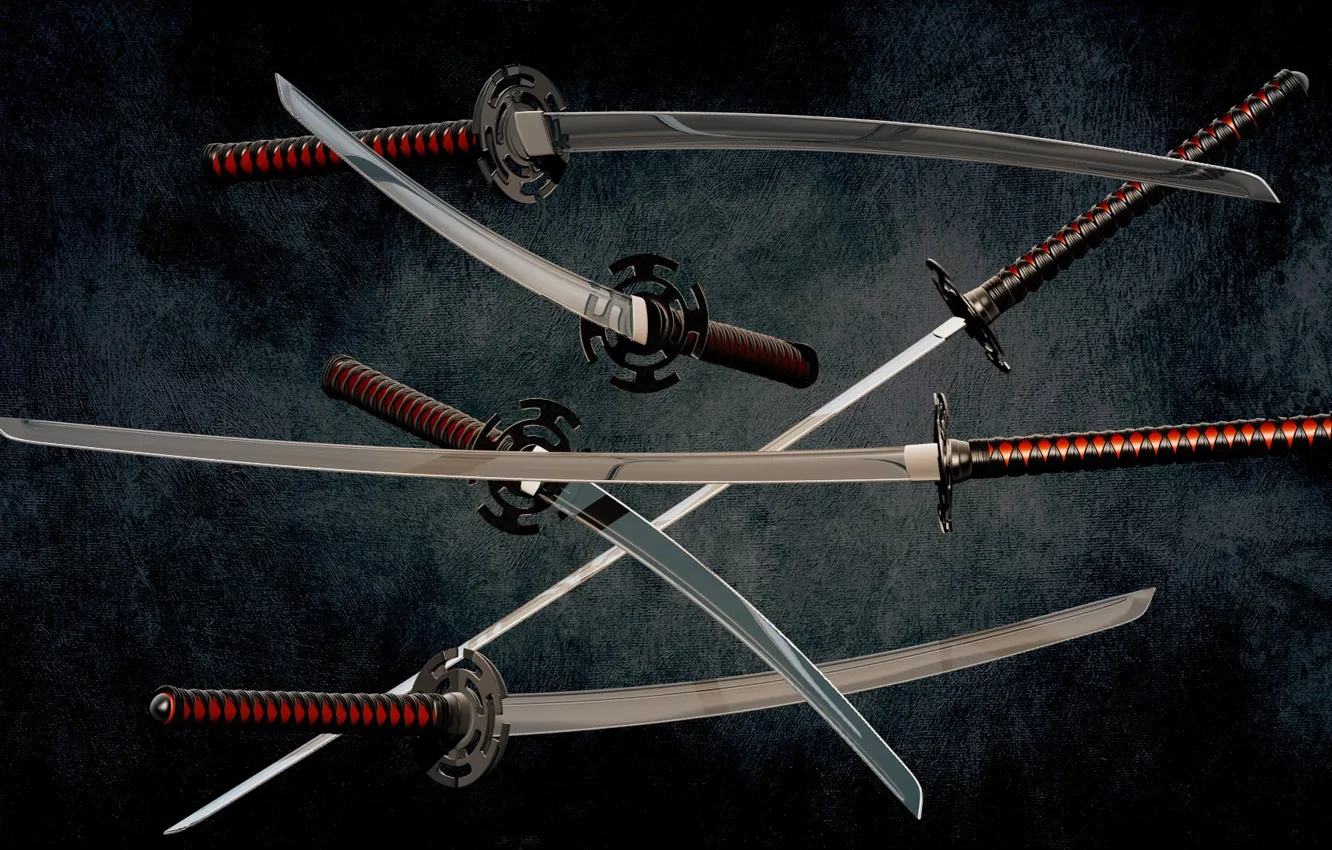 Photo wallpaper wallpaper, metal, red, sword, black, weapon, background, katana