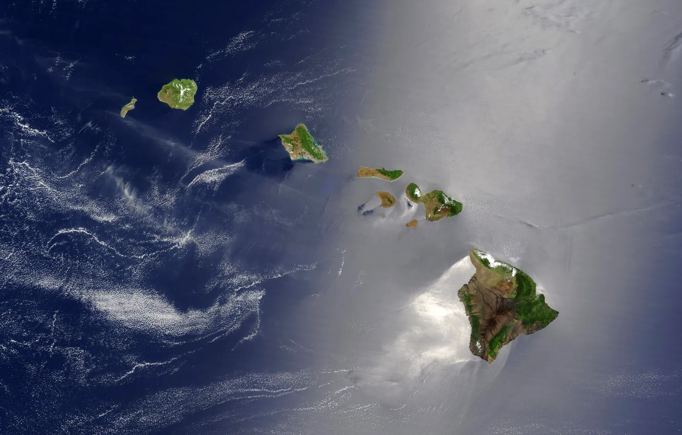 Photo wallpaper the ocean, earth, top, NASA