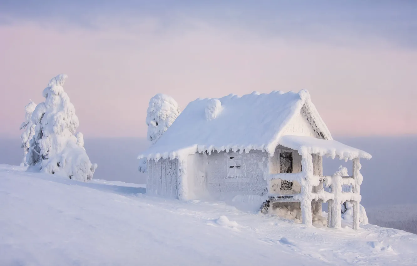 Photo wallpaper winter, white, the sky, snow, mountains, nature, hills, in the snow