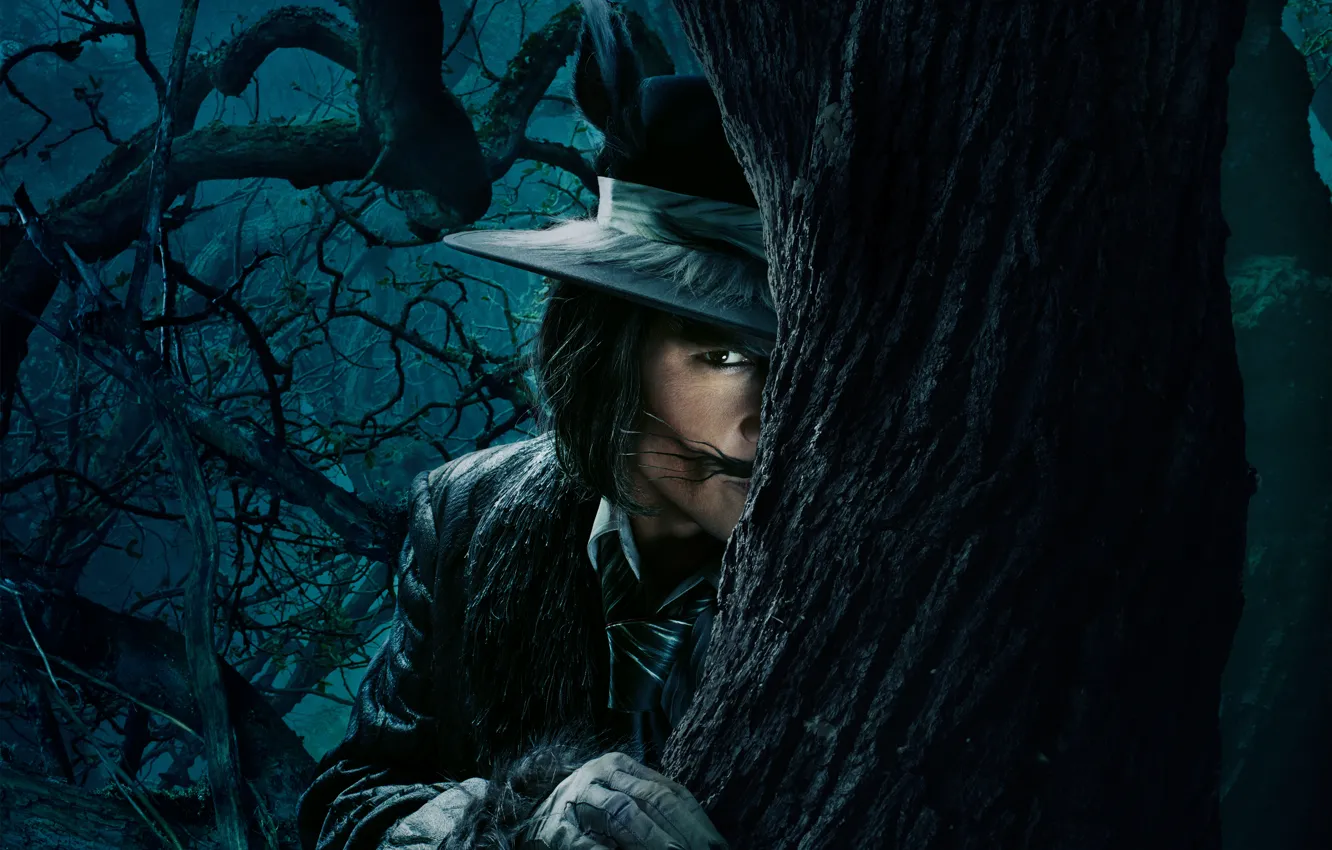 Photo wallpaper Johnny Depp, Fantasy, Nature, Sky, Darkness, the, Night, Wallpaper