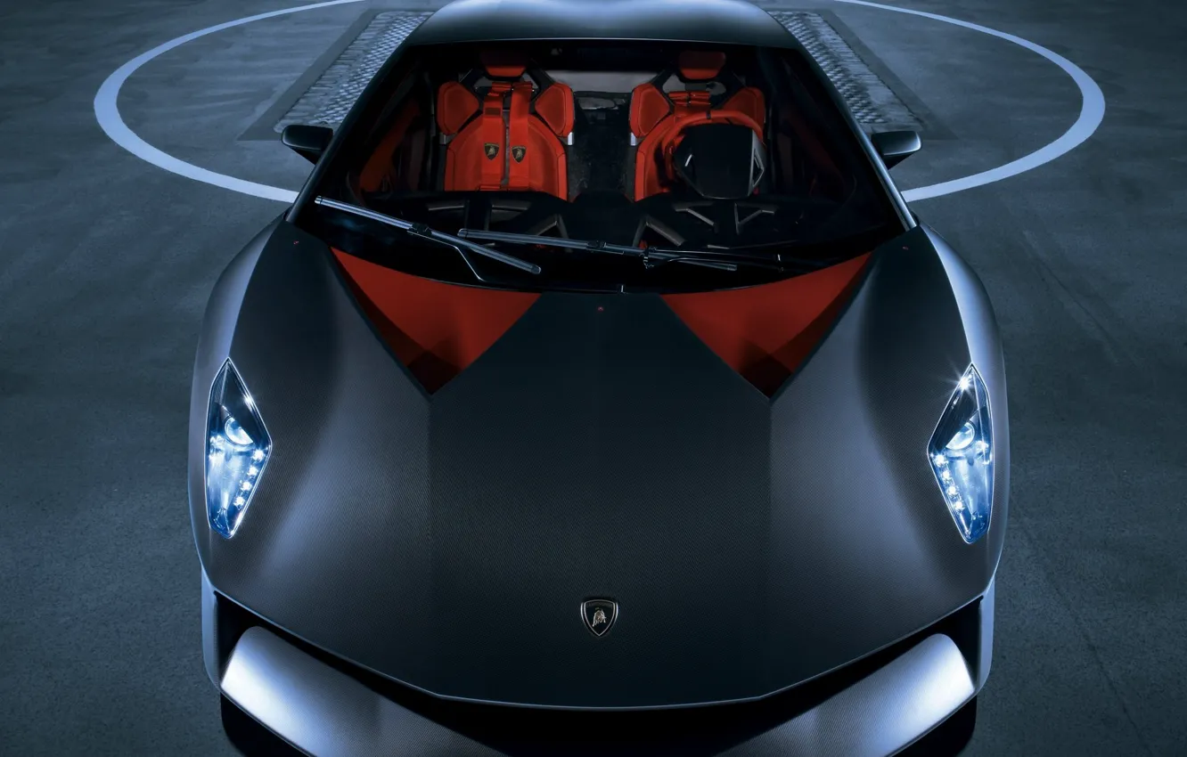 Photo wallpaper Lamborghini, front view, Lamborghini Sesto Elemento, Elemento, Sesto