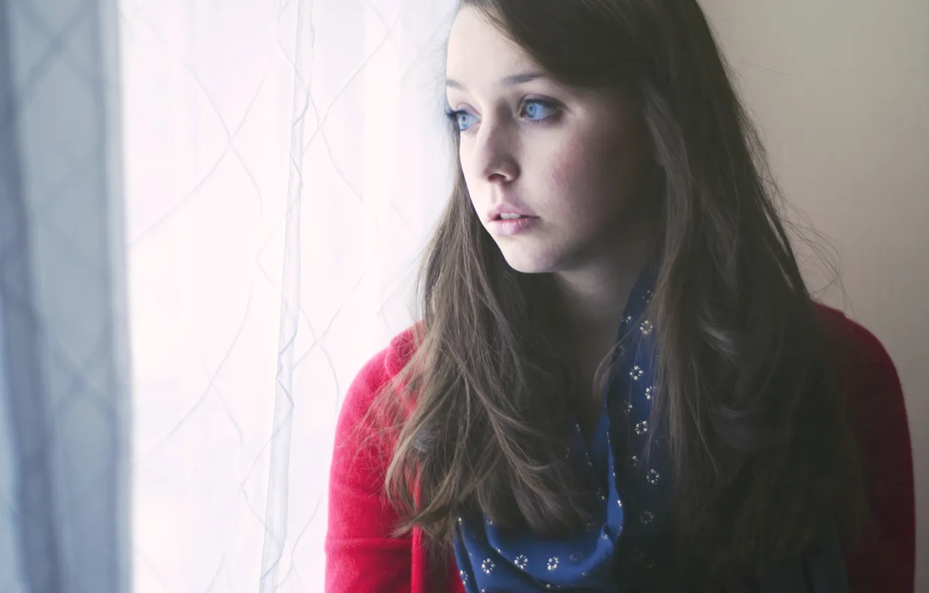 Photo wallpaper girl, face, Meg Reilly