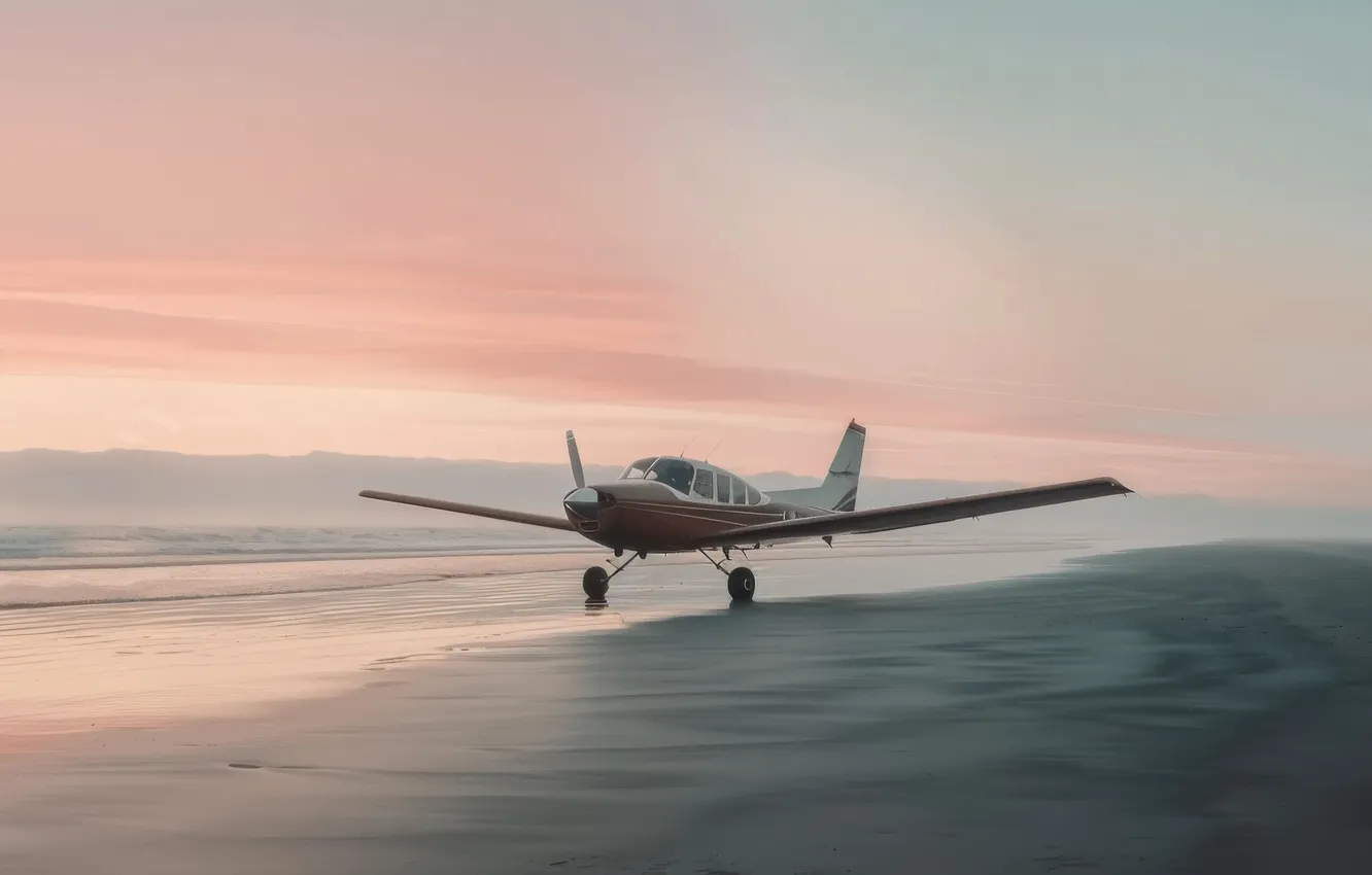 Photo wallpaper aviation, technique, the plane, AI art, neural network