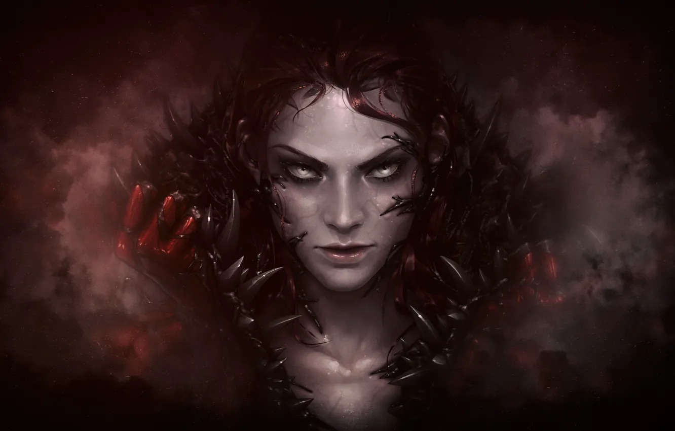 Photo wallpaper girl, teeth, art, girl, fantasy, Marvel, Marvel Comics, Illustration