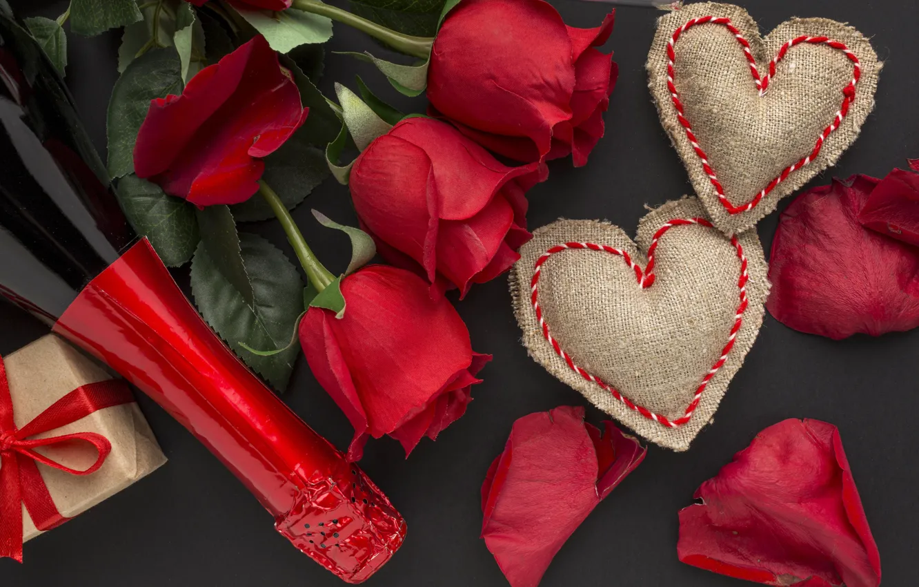 Photo wallpaper love, flowers, romance, heart, hearts, love, happy, flowers