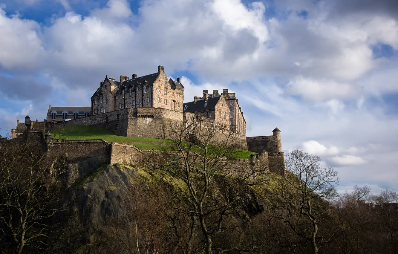 Photo wallpaper the sky, landscape, castle