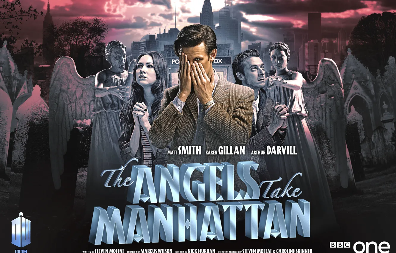 Photo wallpaper Doctor Who, Doctor Who, Matt Smith, angels in Manhattan