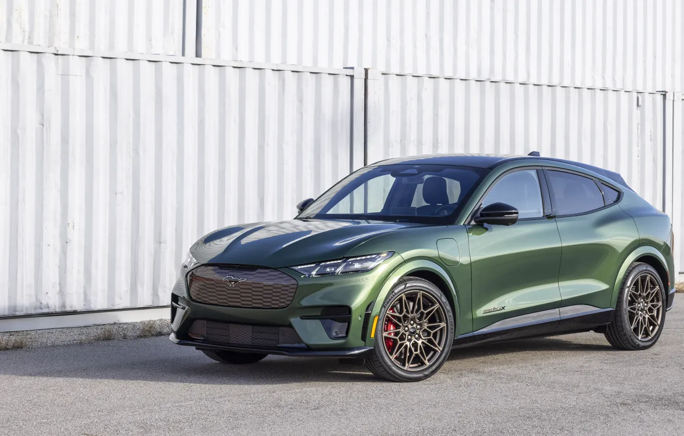 Photo wallpaper Mustang, Ford, Mach-E, Ford Mustang Mach-E GT Bronze Appearance Package