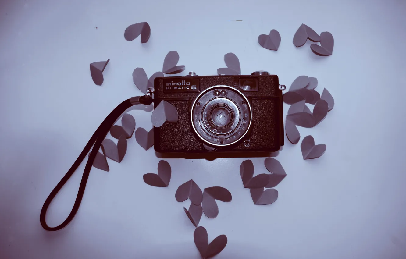 Photo wallpaper mood, heart, the camera, hearts, love, the view from the top