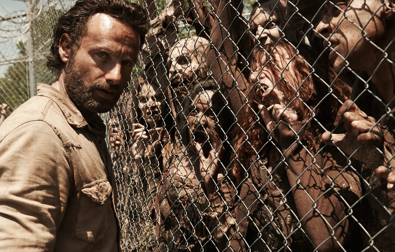 Photo wallpaper The Walking Dead, Rick Grimes, The walking dead, Andrew Lincoln, Andrew Lincoln