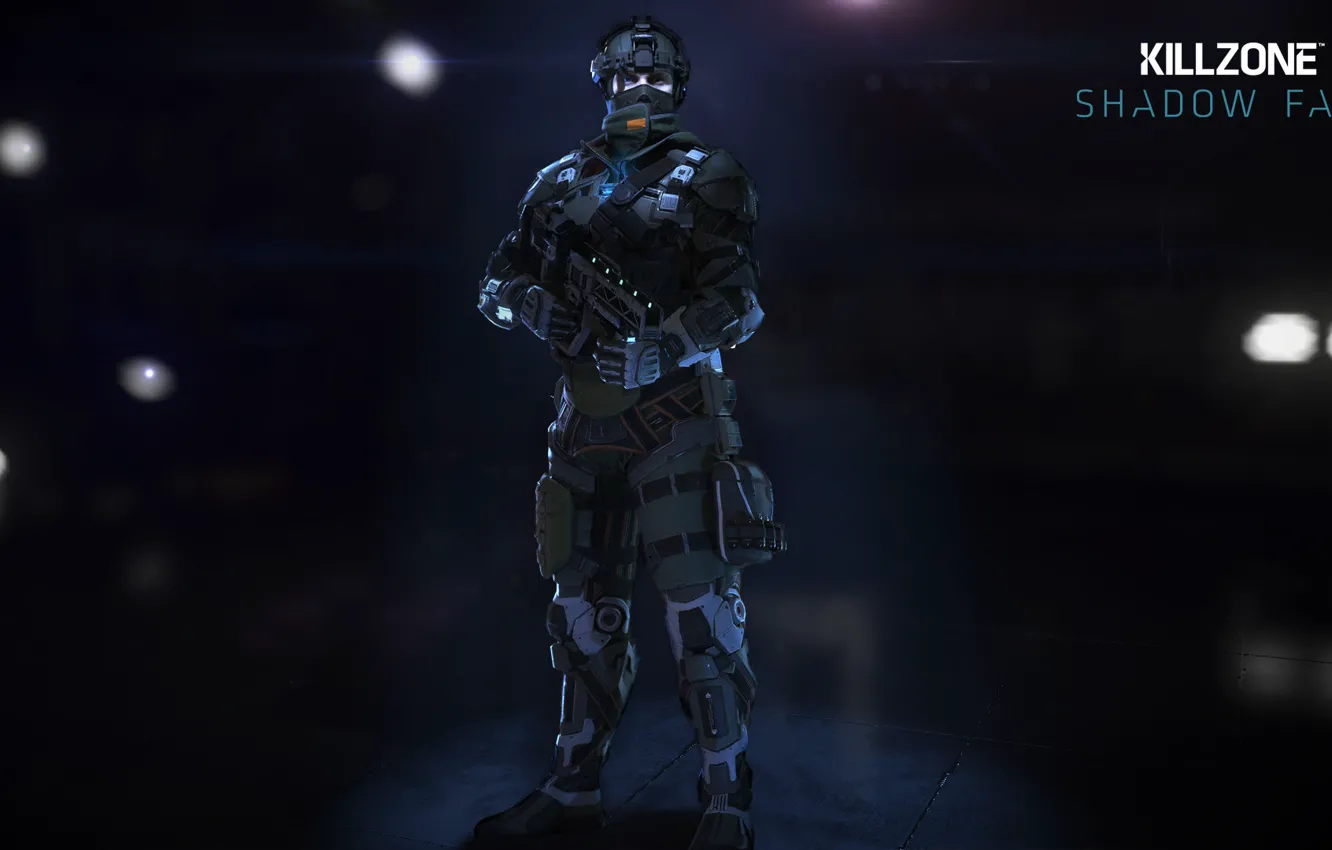 Photo wallpaper weapons, soldiers, killzone, equipment, military, Killzone Shadow Fall, Sony Computer Entertainment, Guerrilla Games