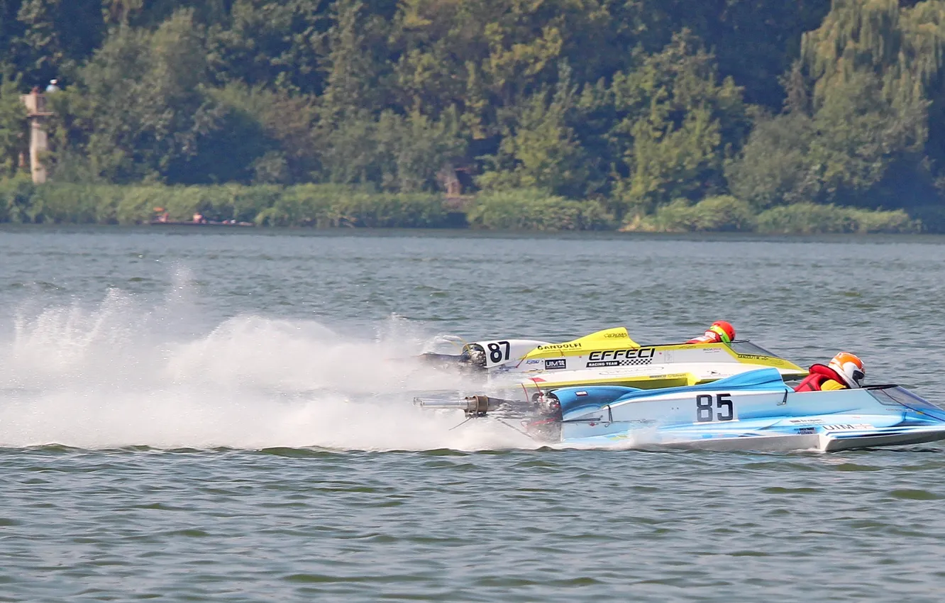 Photo wallpaper race, boat, speed