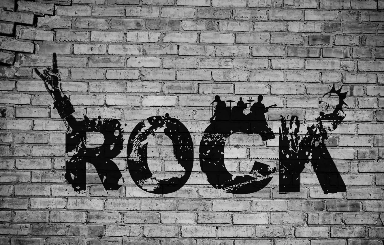 Photo wallpaper rock, word, Punk Rock