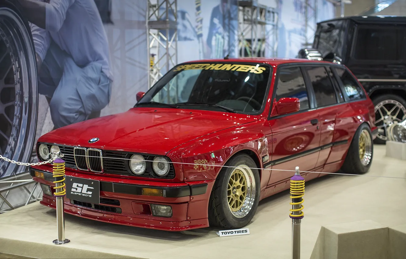 Photo wallpaper BMW, wagon, E30