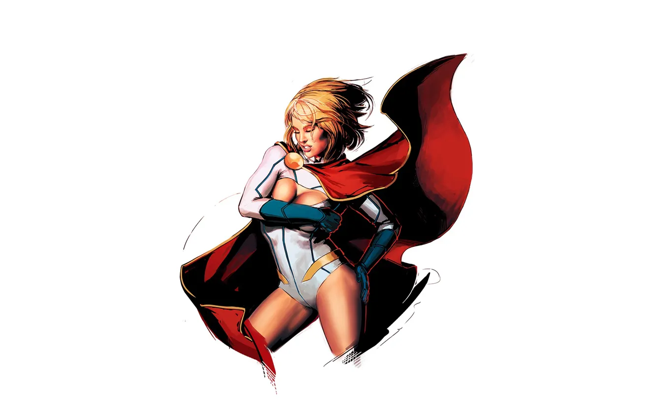 Photo wallpaper girl, cloak, comic