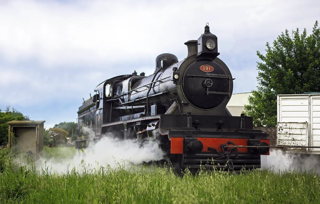 Photo wallpaper nature, smoke, the engine