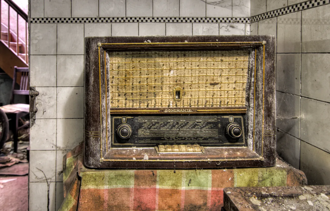 Photo wallpaper background, radio, receiver