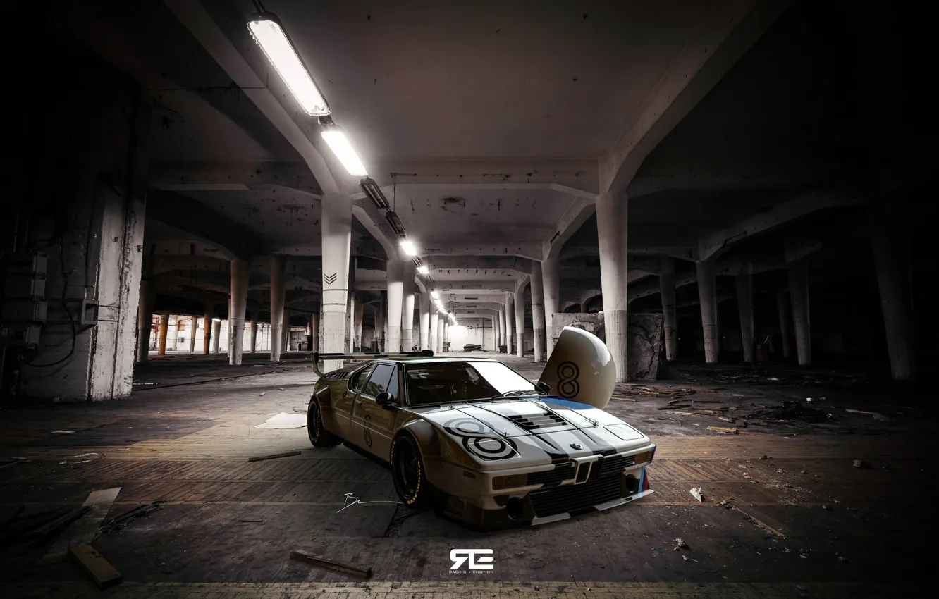 Photo wallpaper machine, auto, rendering, The Mans, BMW, Motorsport, WEC, BMW M1