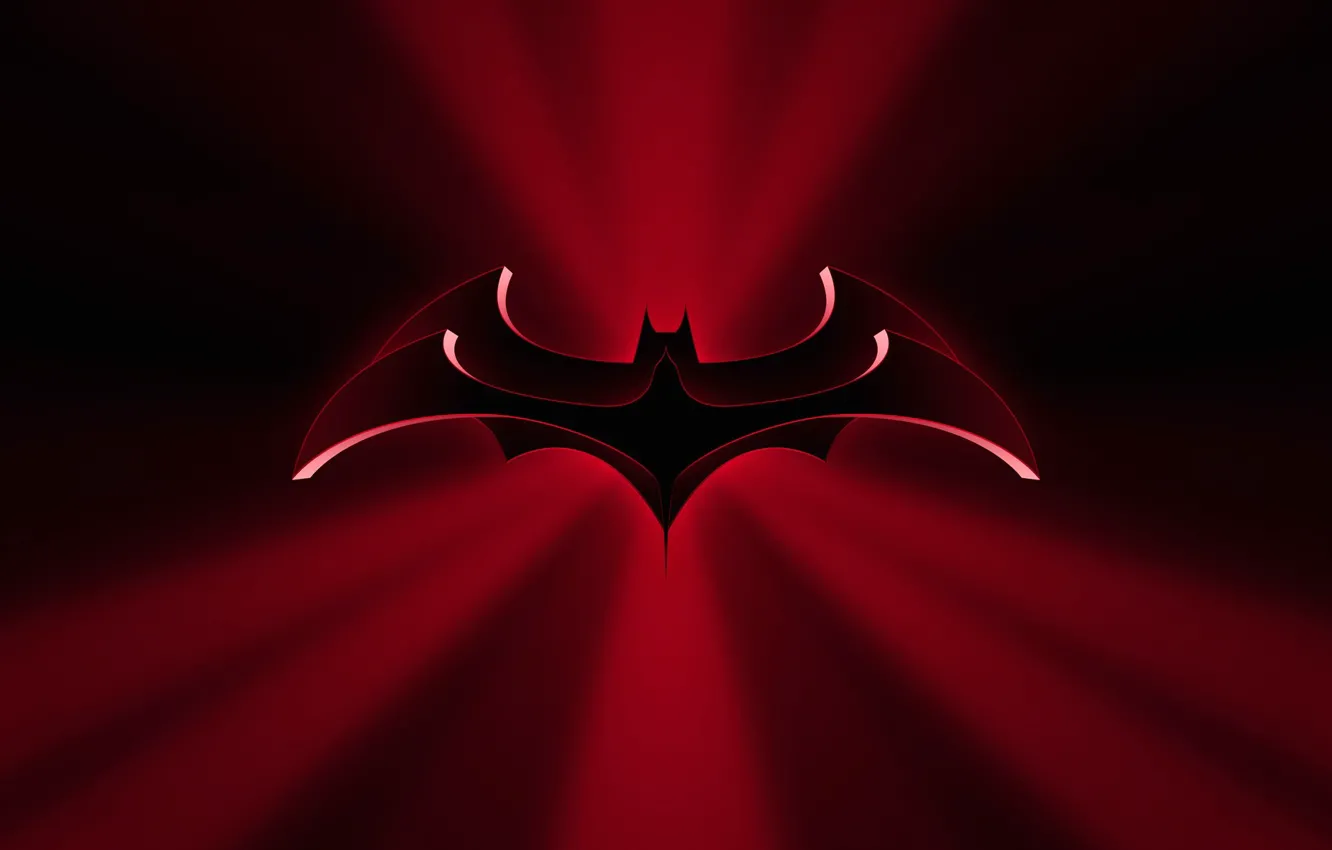 Photo wallpaper the film, Batman, silhouette, emblem