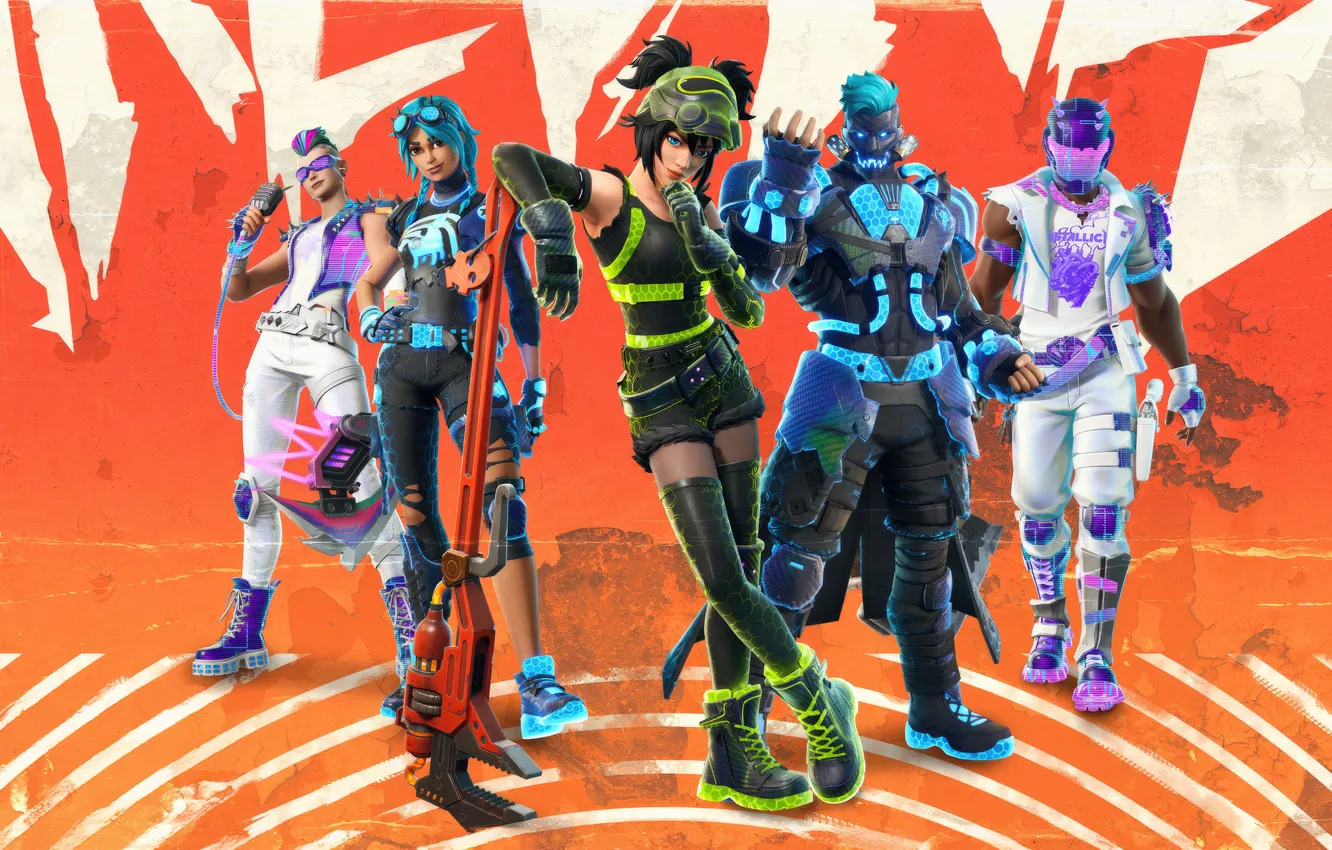 Photo wallpaper battle, royale, fortnite